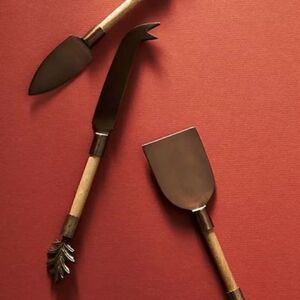 Anthropologie Set of Three Thicket Cheese Knives